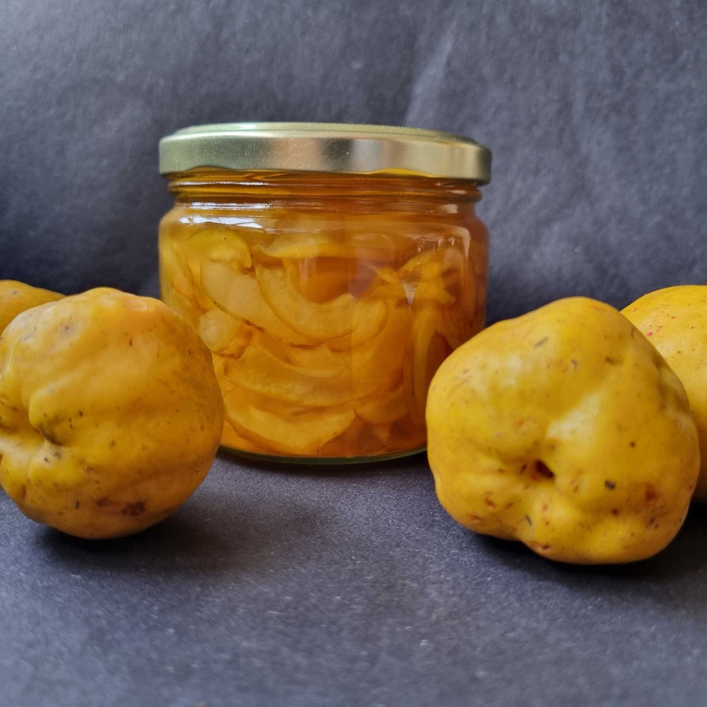 Lithuanian Quince Syrup with Real Quince Slices