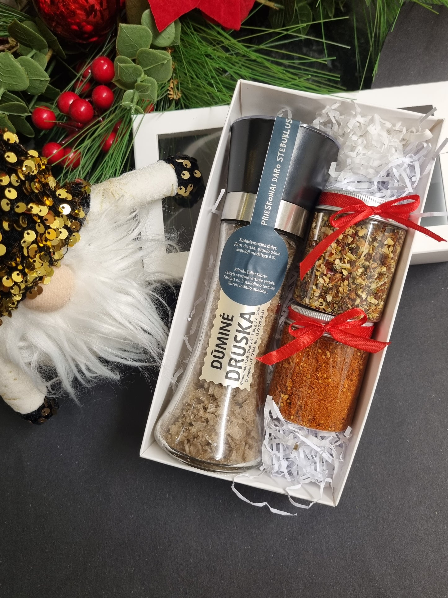 Grinder spices gift "Smoked salt"