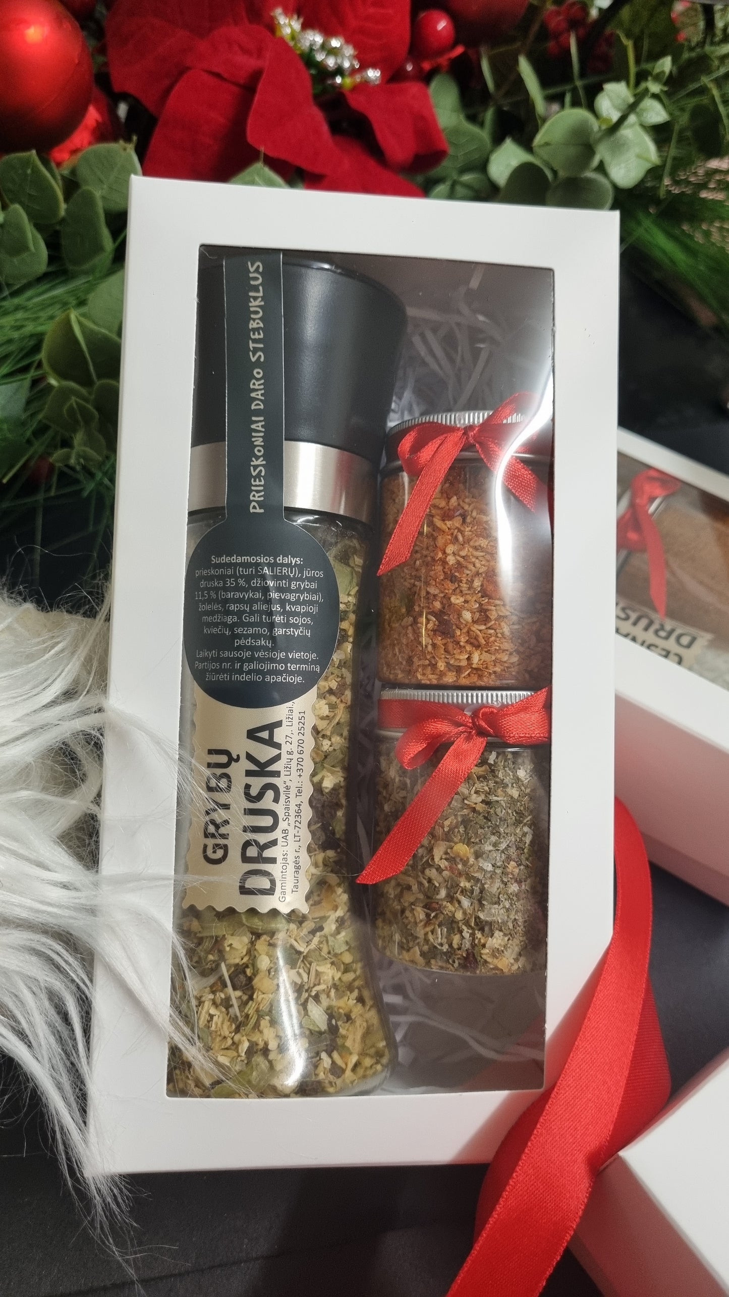 Grinder spices gift "Mushroom salt"