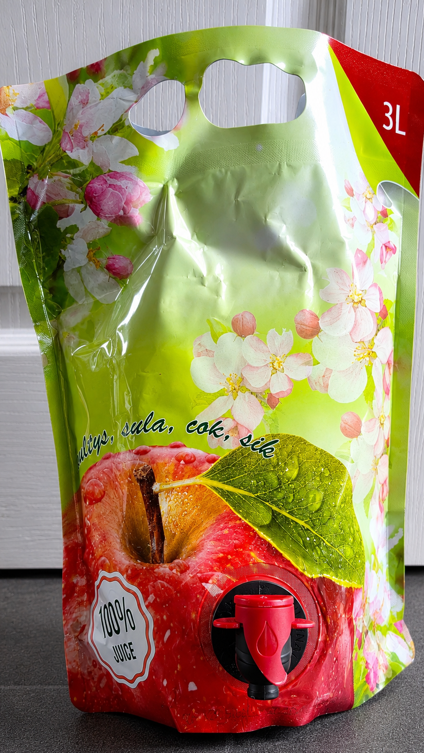 Premium 100% Apple Juice – 3L Pouch