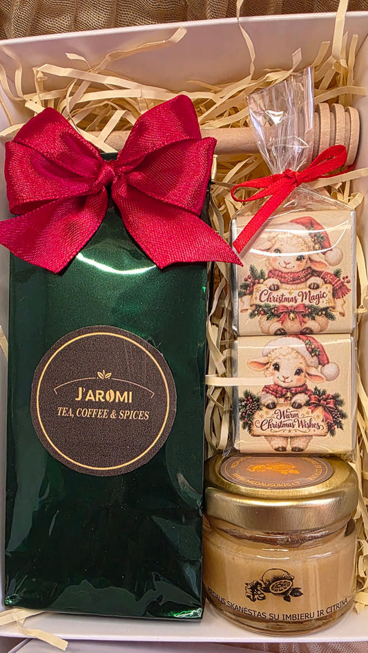 J.aromi Deluxe Christmas Tea & Honey Gift Set