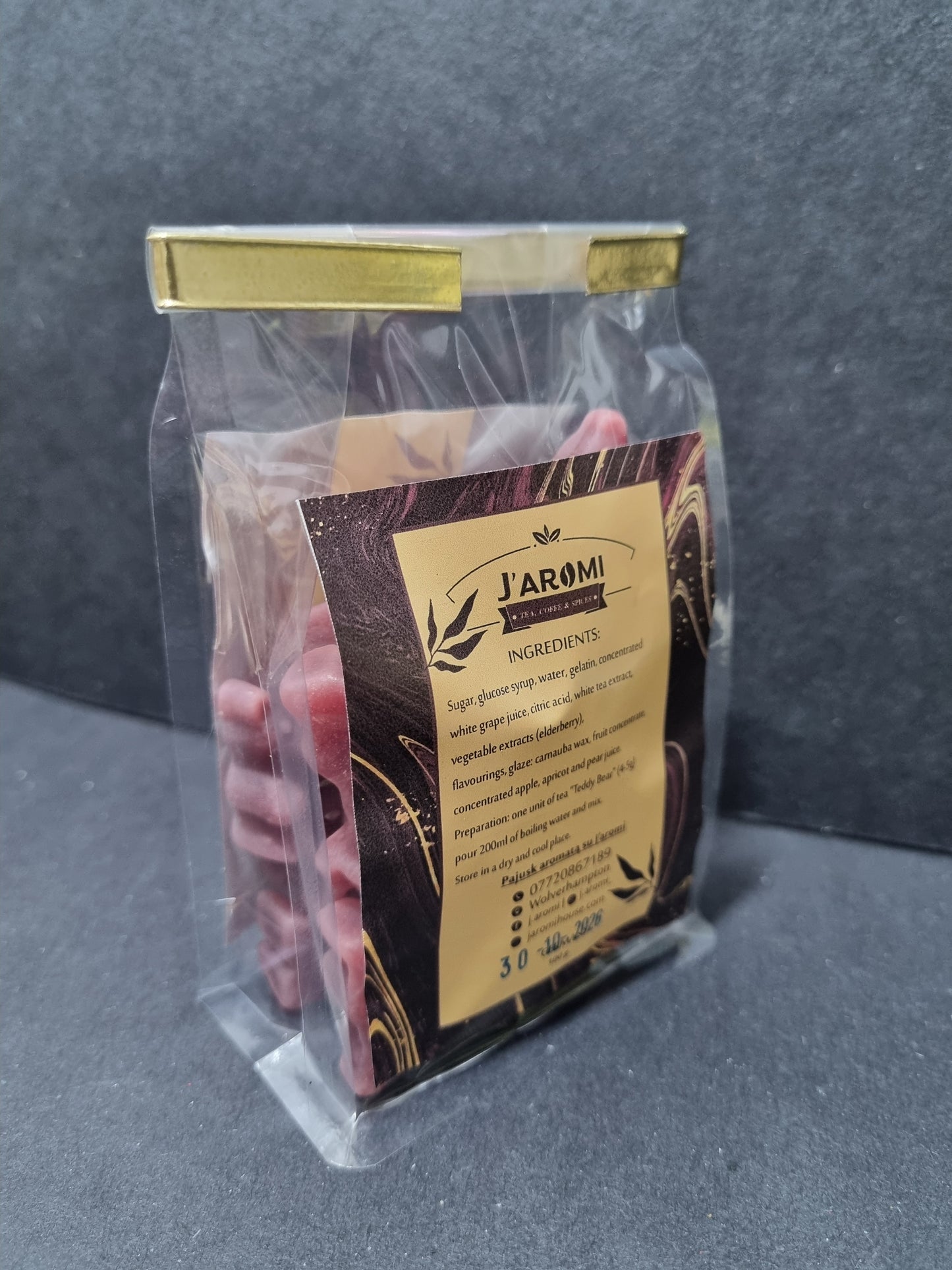 Arbata Meškučiai Avietės - Vanilės skonio