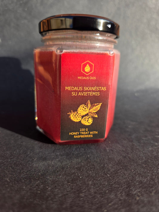 Honey with Raspberries