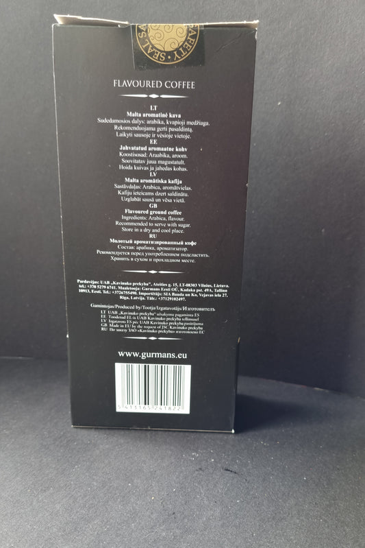 GURMAN'S VANILLA flavoured ground coffee 125g.