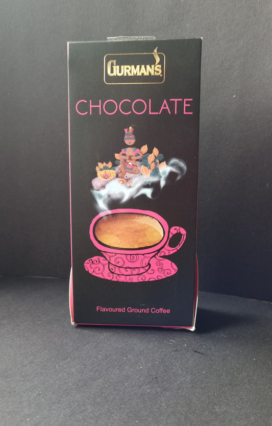 GURMAN'S CHOCOLATE flavoured ground coffee  125g.