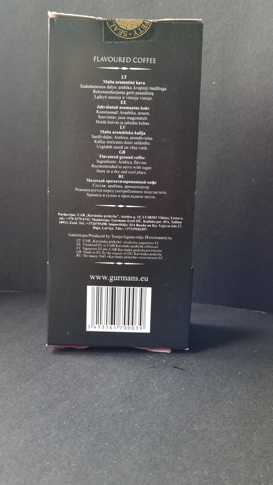 GURMAN'S CHOCOLATE flavoured ground coffee  125g.