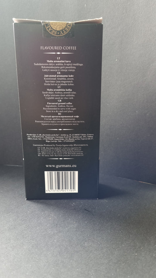 GURMAN'S TIRAMISU flavored ground coffee