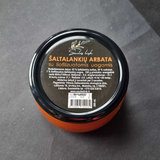 Šaltalankių arbata su liofilizuotomis uogomis