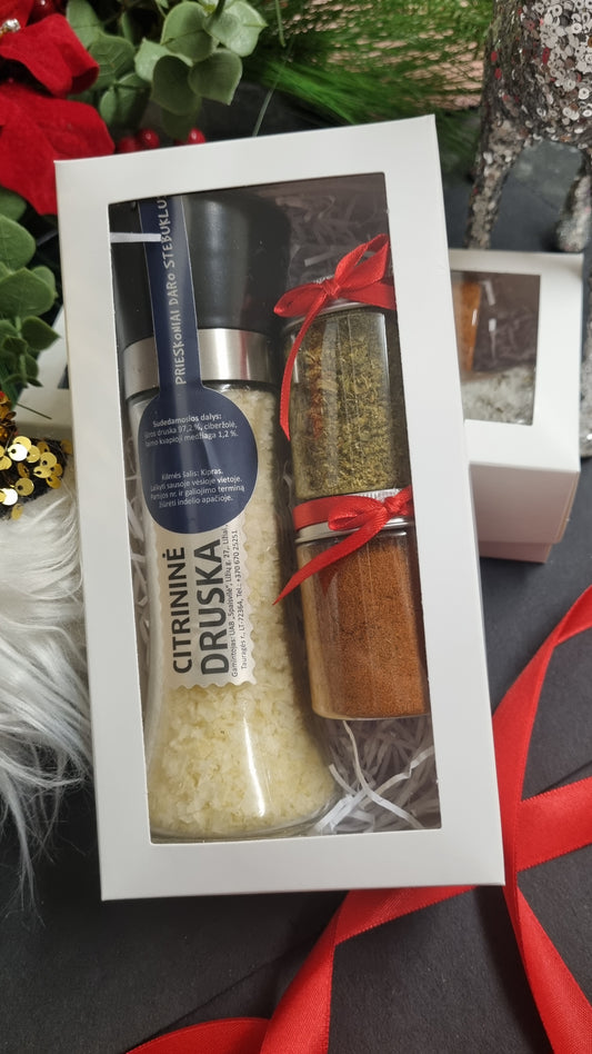 Grinder spices gift "Citrus salt"