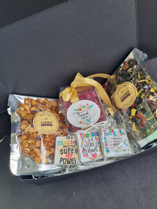 Teacher gift box with Teddy Bear tea