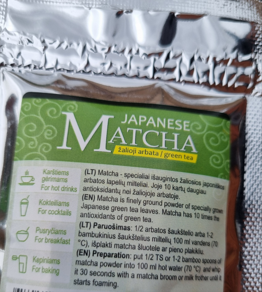 Žalioji arbata „JAPONIŠKA MATCHA“, 40 g.