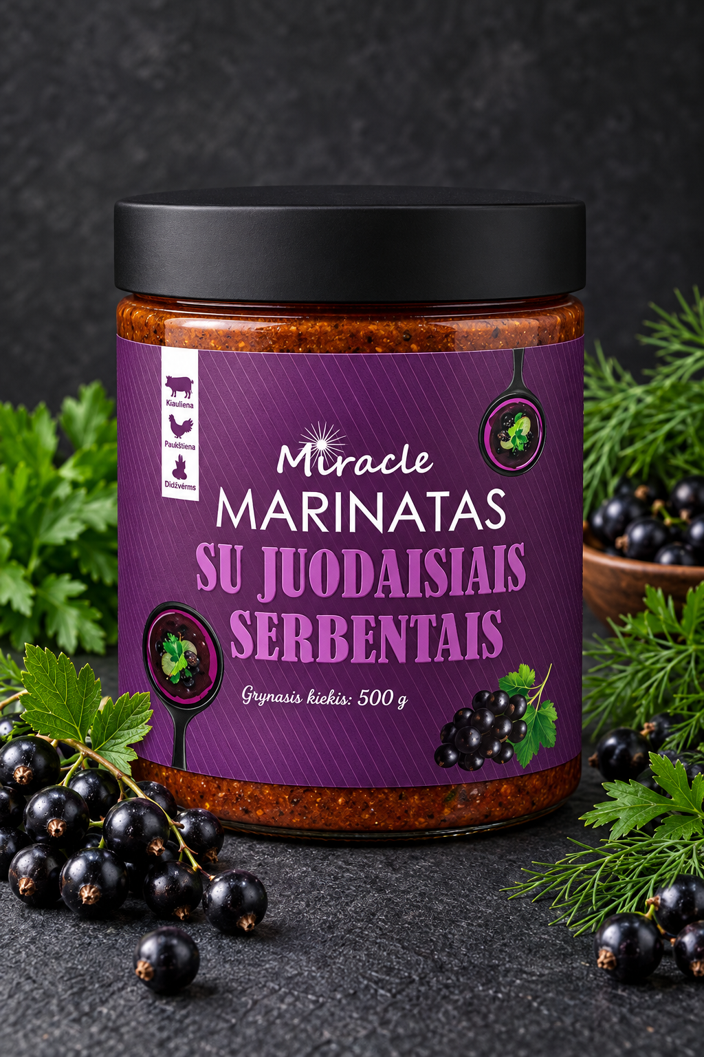 Miracle Marinatas su Juodaisiais Serbentais
