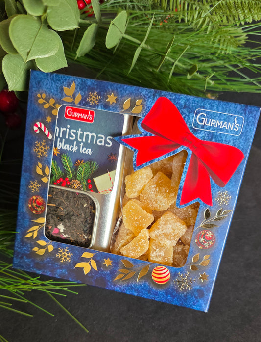 Gurmans Christmas tea gift with candied ginger