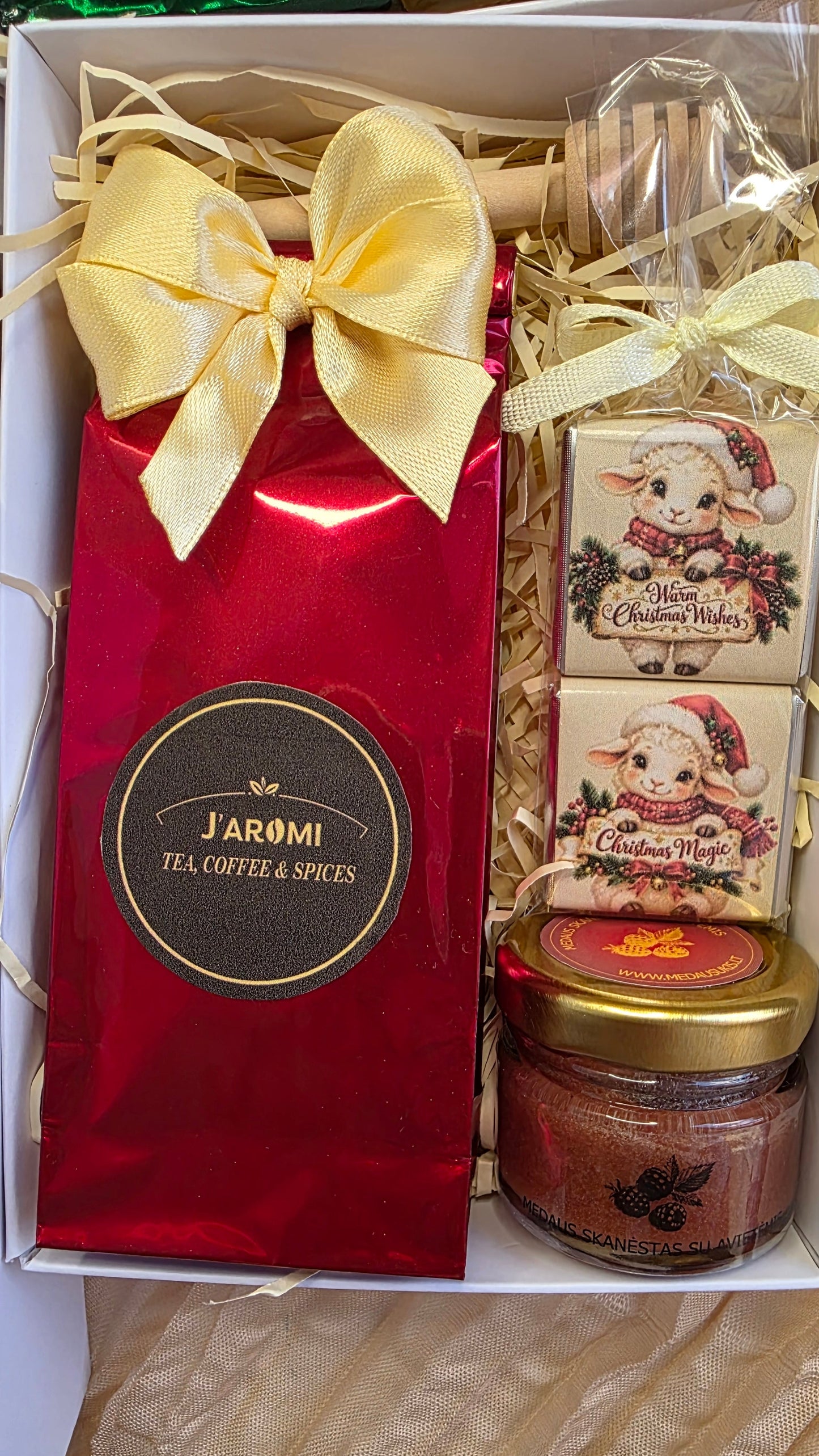 J.aromi Christmas Tea & Honey Gift Set
