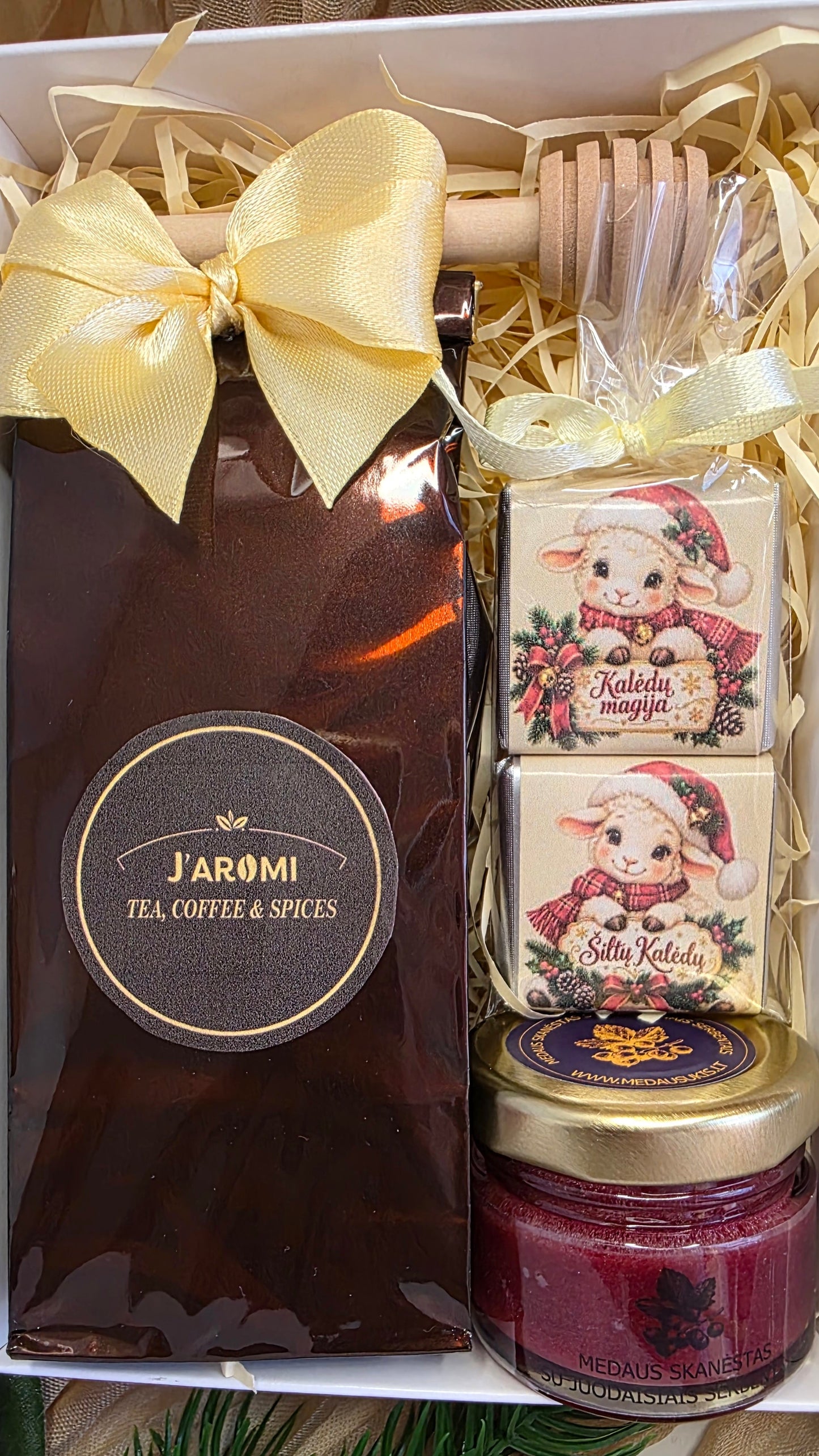 J.aromi Christmas Tea & Honey Gift Set