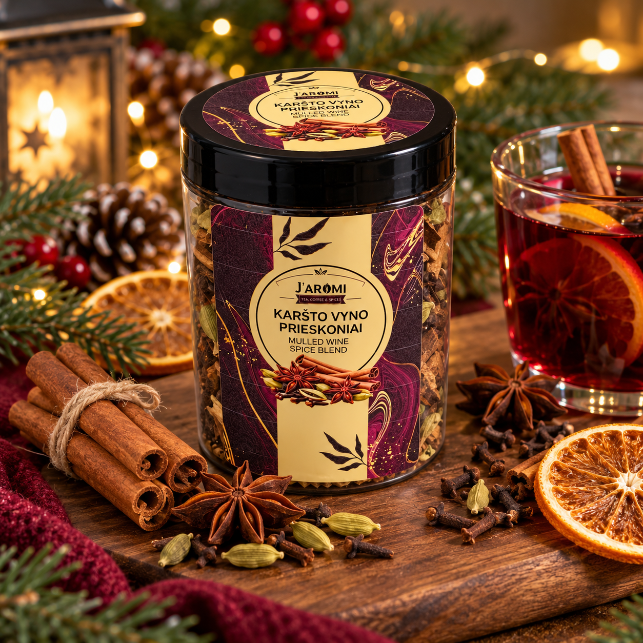 J.aromi Mulled Wine Spice Blend – 100g
