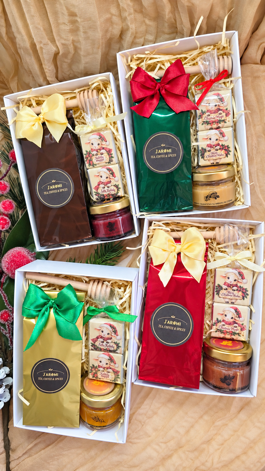 J.aromi Deluxe Christmas Tea & Honey Gift Set