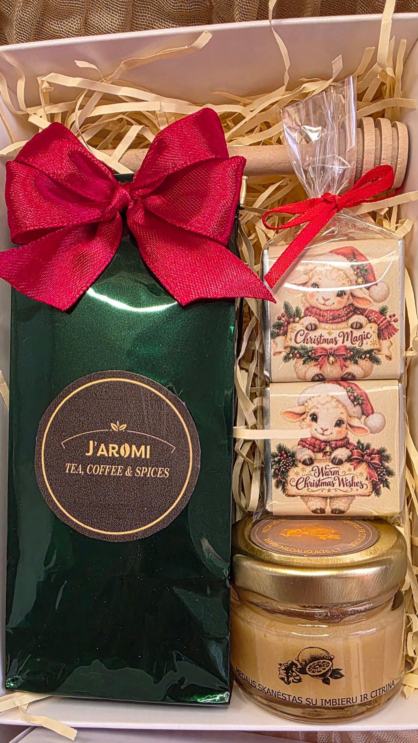 J.aromi Christmas Tea & Honey Gift Set