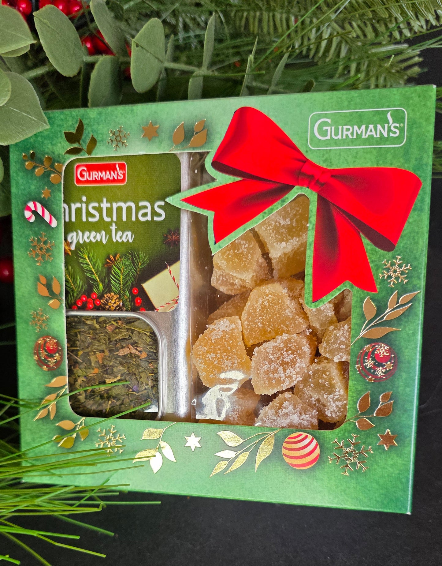 Gurmans Christmas tea gift with candied ginger