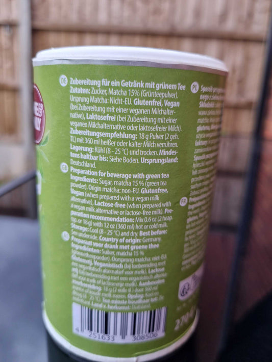 „MATCHA LATTE“ milteliai, 270 g