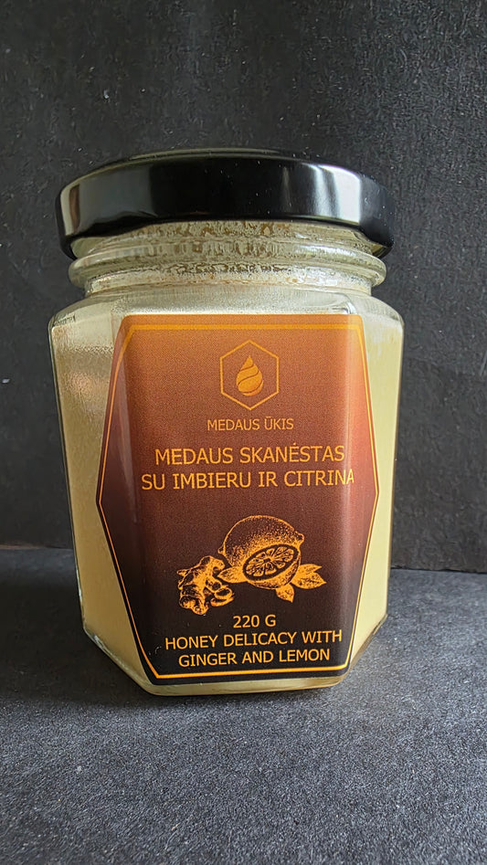 Medus su citrina ir imbieru